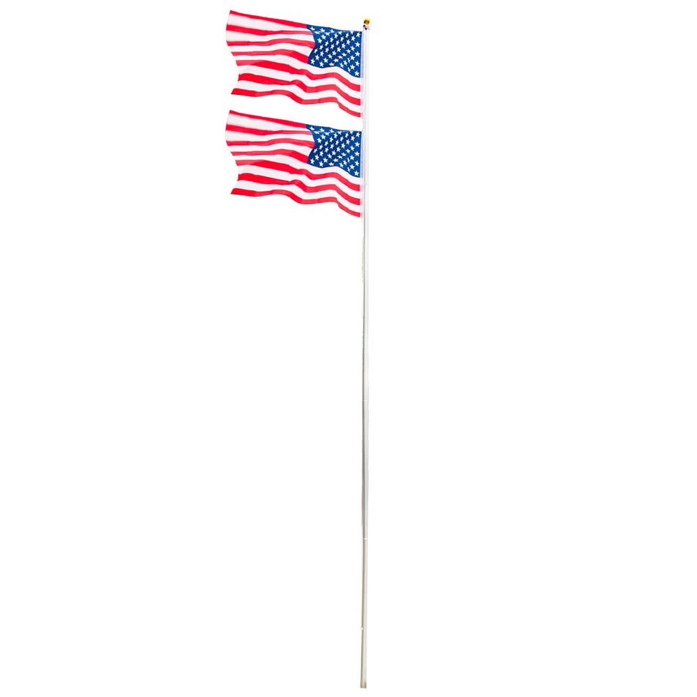 20/25Ft Height Outdoor US  Flagpole Kit