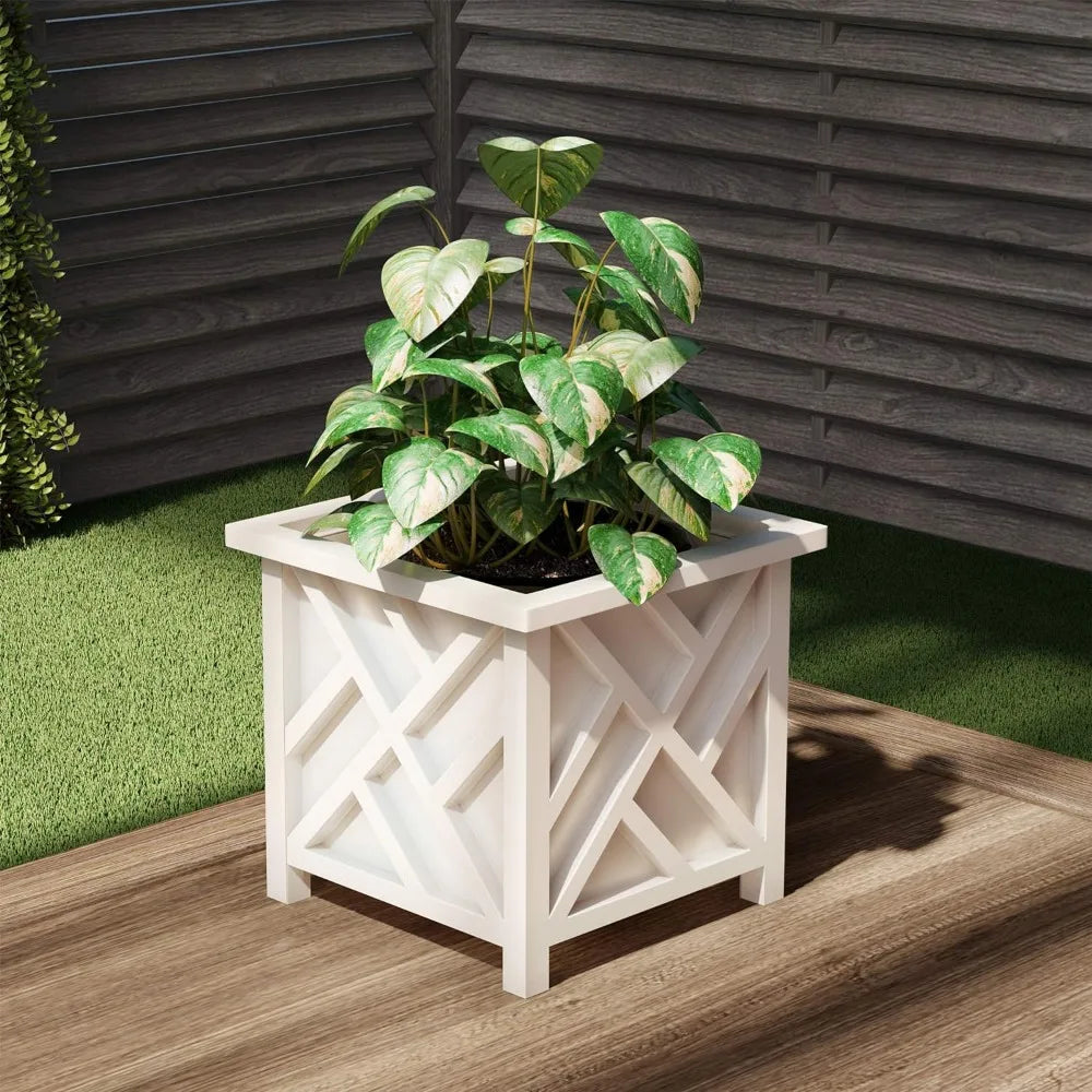 Lattice Design Planter Box 2-Pack