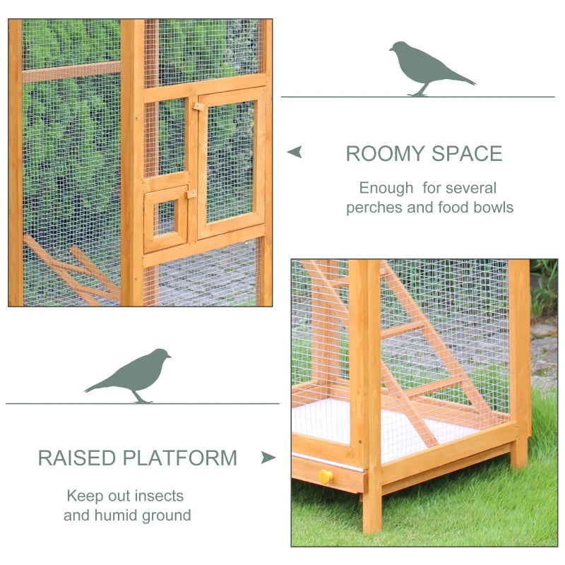 65" Wooden Large Bird Cage