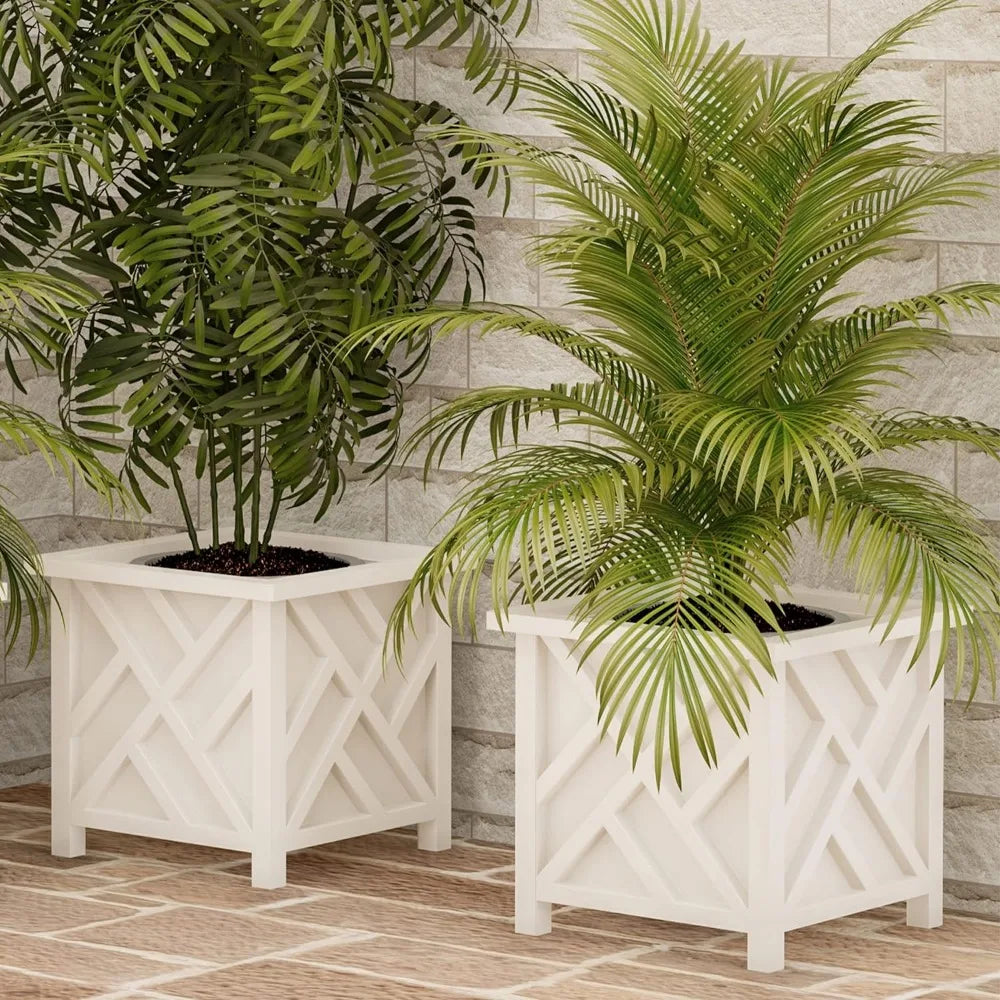 Lattice Design Planter Box 2-Pack