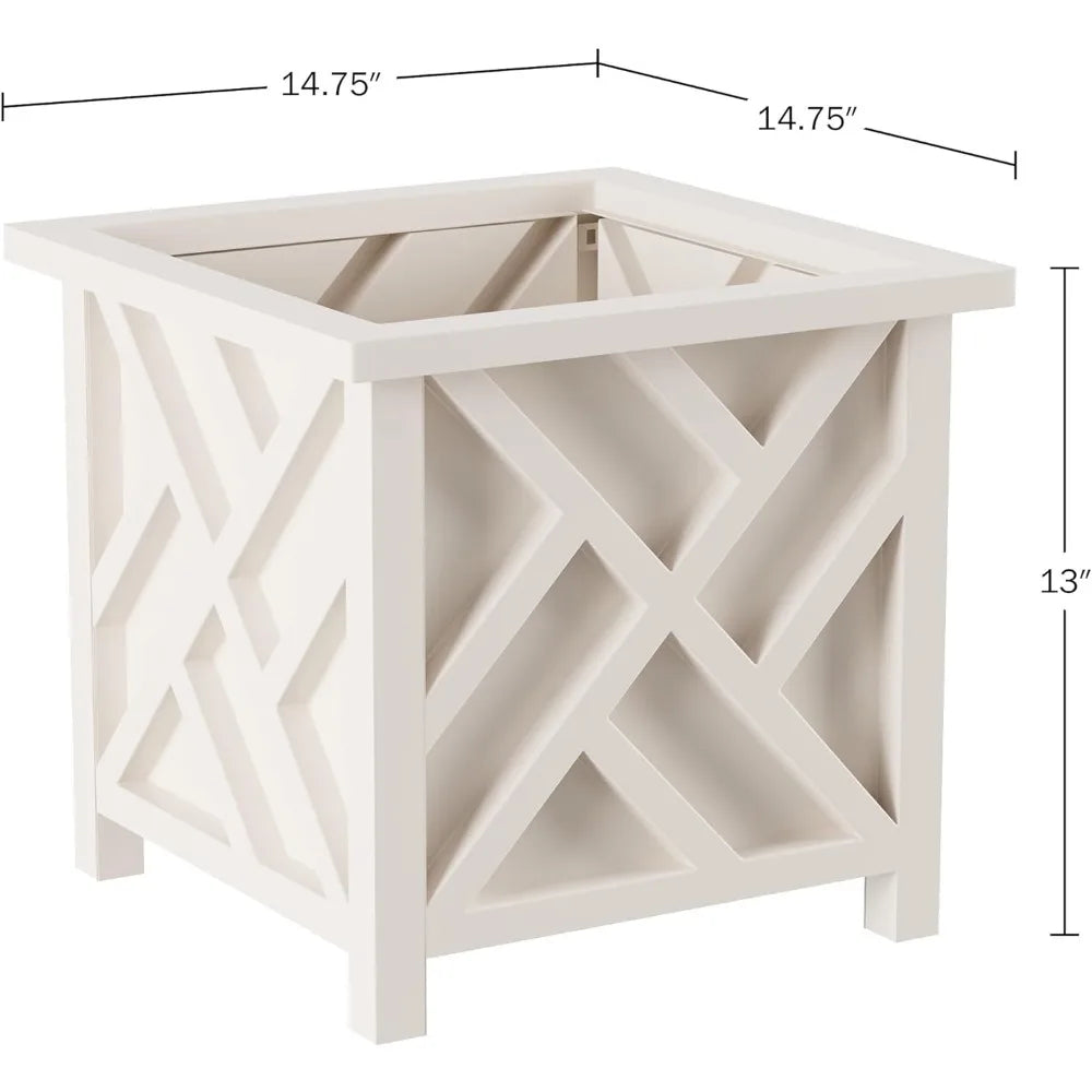 Lattice Design Planter Box 2-Pack